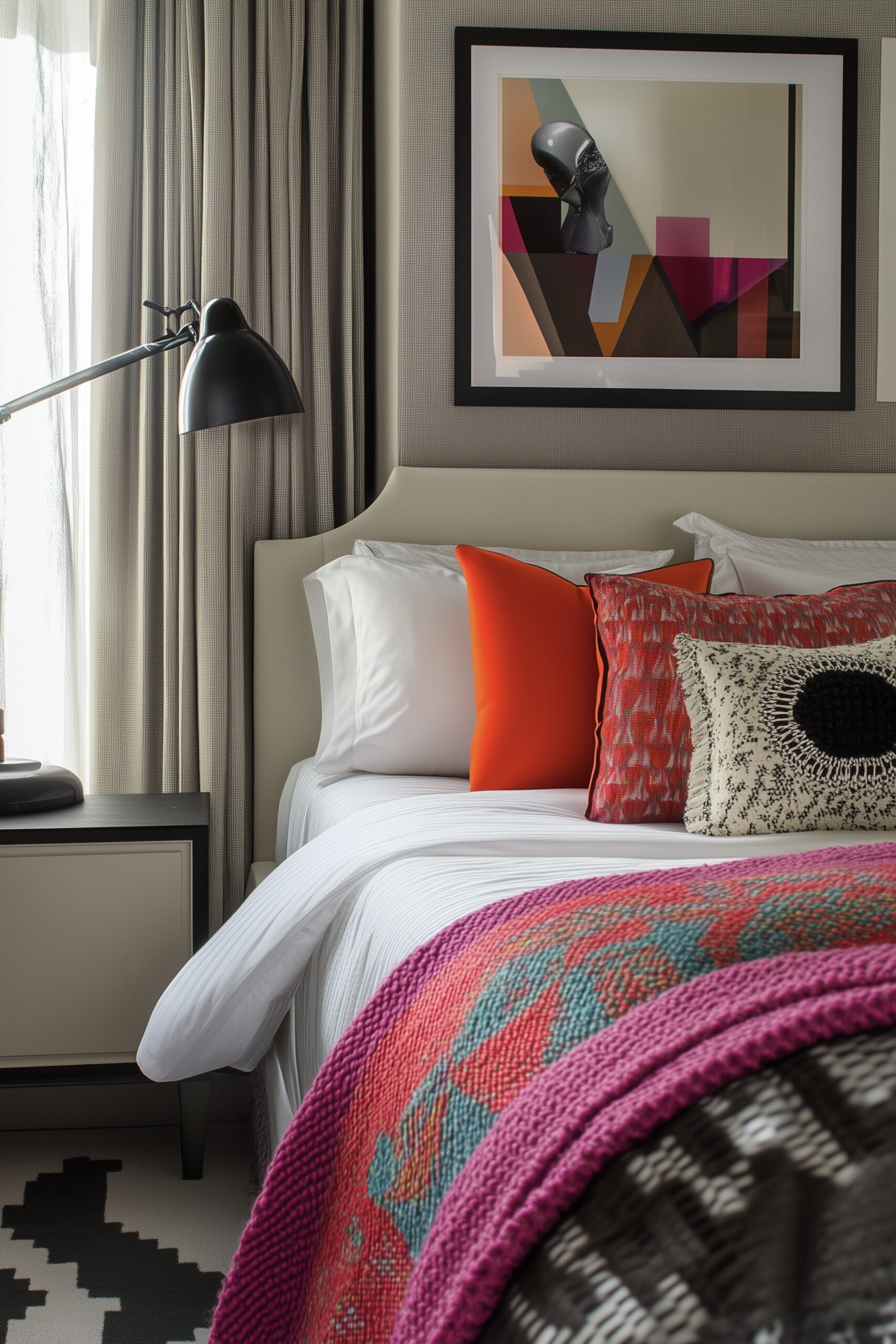 déco style pop affiche tête de lit