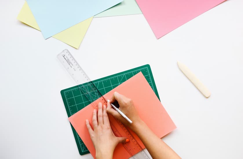 coupe feuille couleur cutter