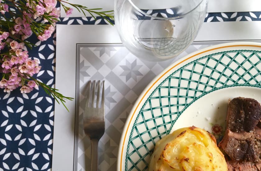 Set de table jetable en papier alexandre turpault carnet de croquis