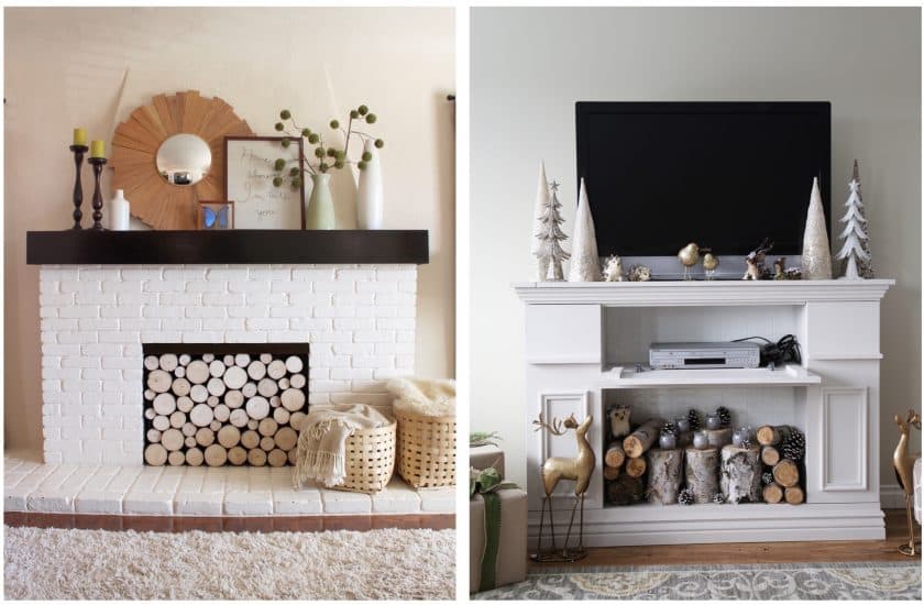 fausse cheminée à fabriquer personnaliser idée