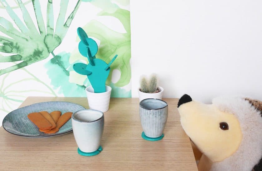 Cactus dessous de verre DIY clematc