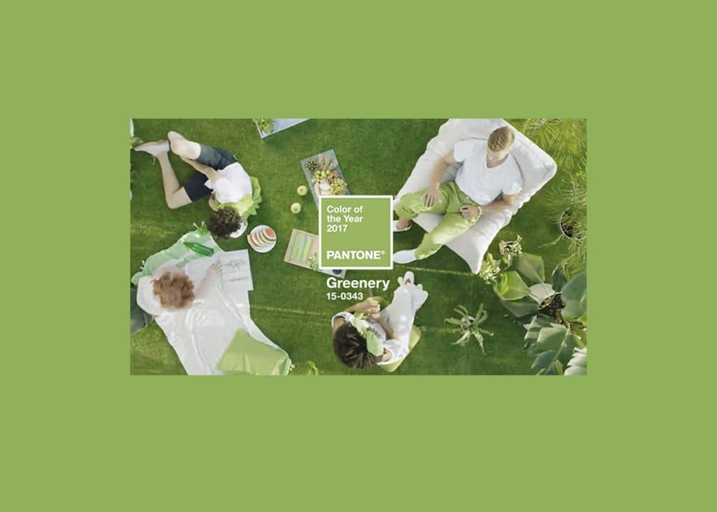 Pantone Vert Greenery la couleur de l’année 2017