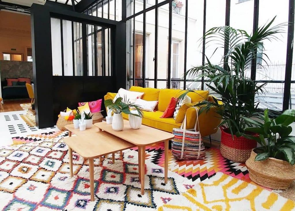 la redoute deco canape jaune verriere atelier loft