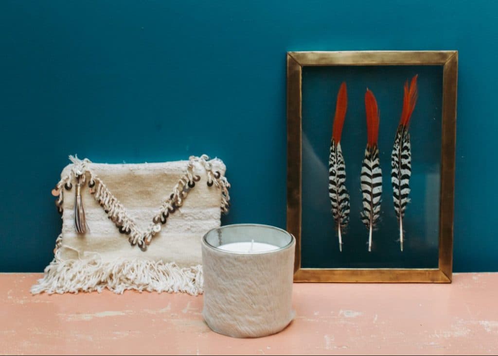 decoration le bazar de lorafolk mur bleu turquoise