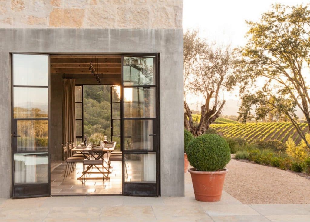 deco maison de campagne moderne terrasse vigne