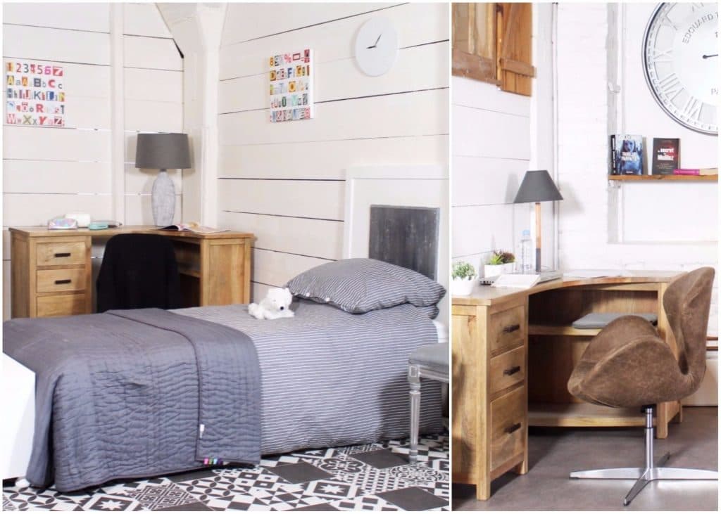 petit bureau d angle bois triangle