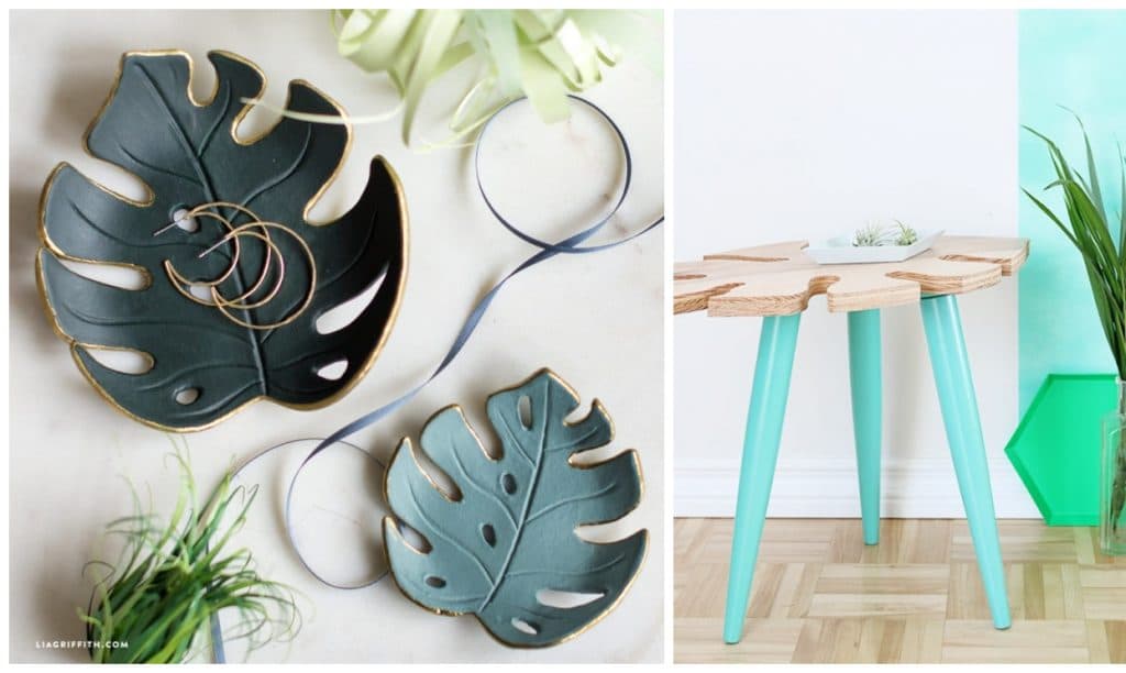 tendance tropical diy monstera blog decoration interieure clemaroundthecorner