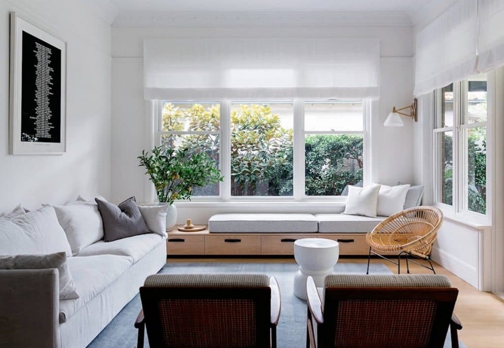 bungalow californien scandinave chic salon design gris clem around the corner