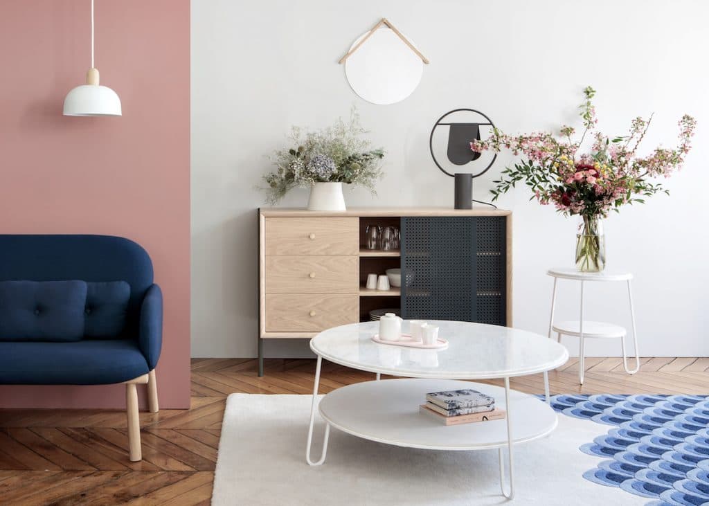 collection gabin harto cannage blanc marbre gris ardoise parquet point de hongrie fleurs