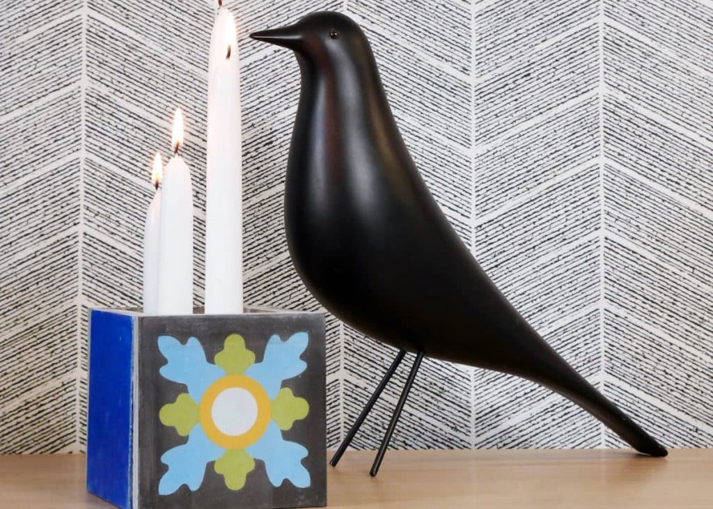 tutoriel fabriquer cache pot diy carreaux de ciment - Blog déco - Clemaroundthecorner