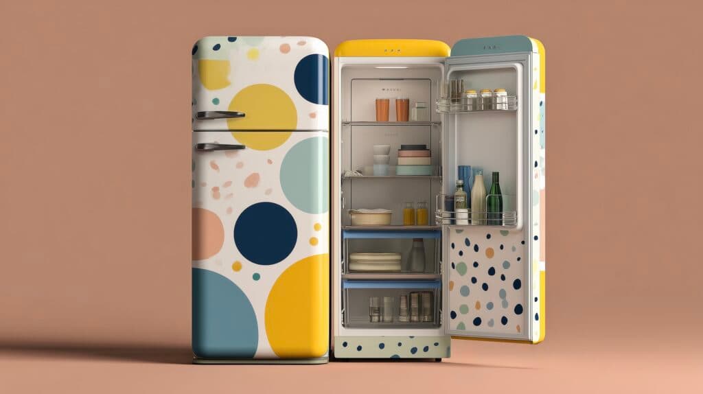 customiser frigo peinture masking tape - blog déco