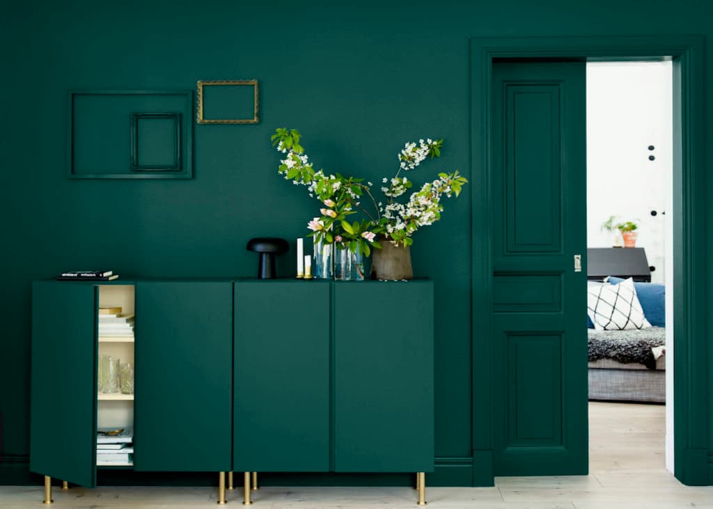 vert sapin meuble hall entrée moderne blog déco