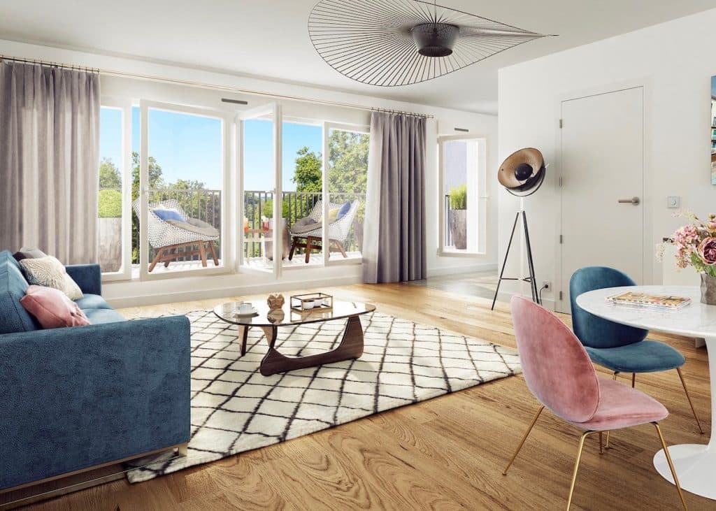 avis sur cogedim salon coffee table suspension vertigo chaise velours art déco laiton rose bleu table tulipe marbre blanc gris