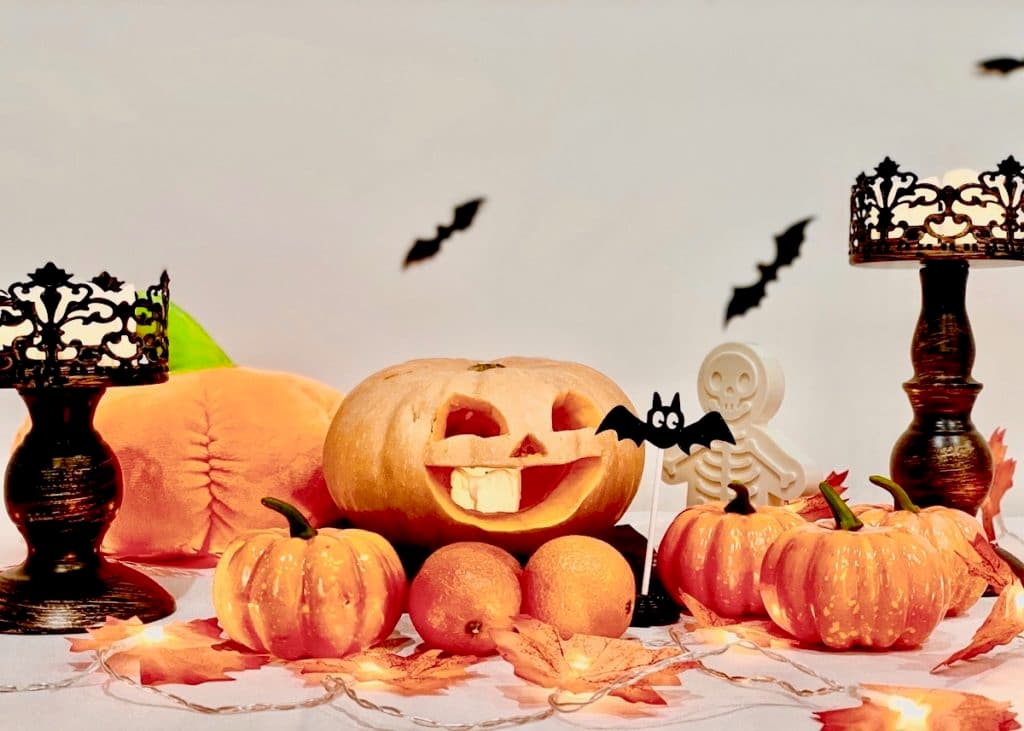 déco table halloween wish citrouille peluche chandelier stickers pas cher - clemaroundthecorner