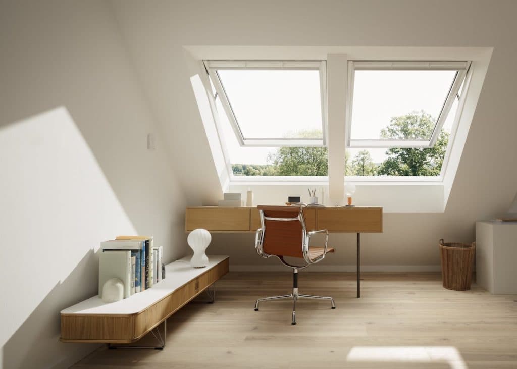 bureau sous combles velux mezzanine design - blog déco - clematc