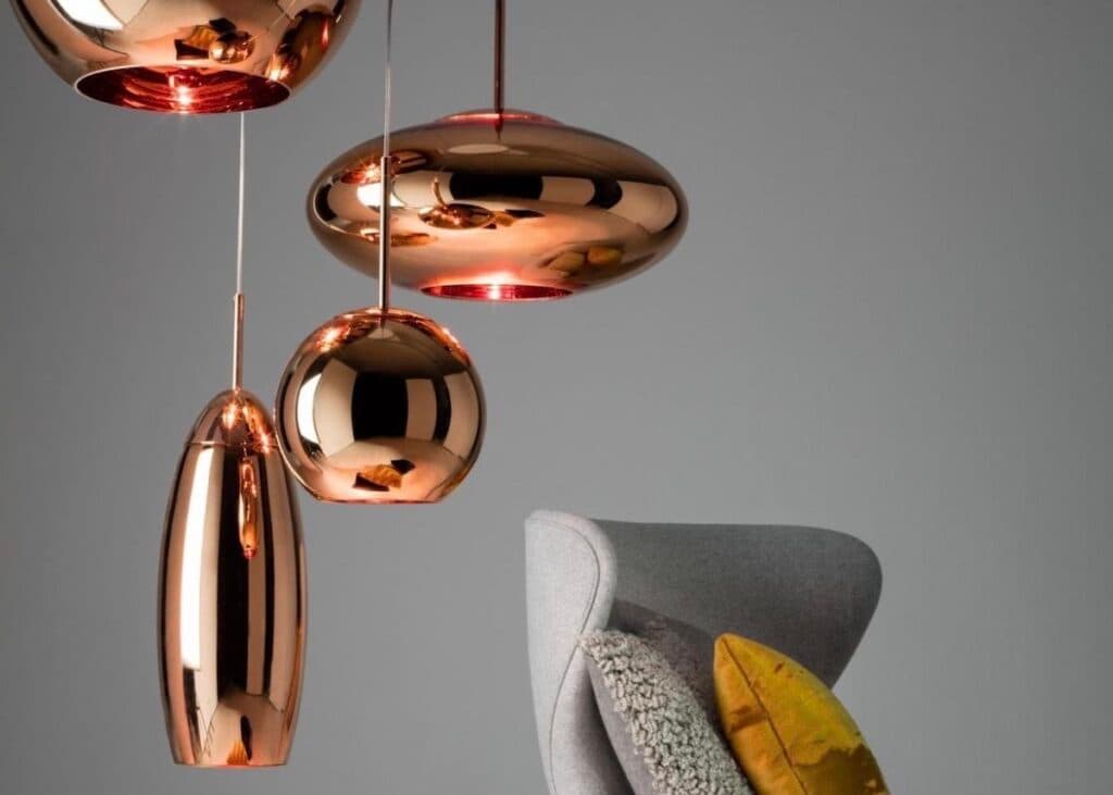 luminaire moins en cher cuivre boule design tom dixon - blog déco - clemaroundthecorner