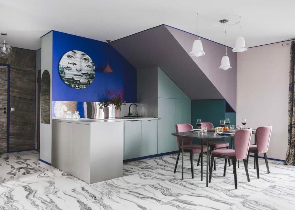 appartement témoin ima interiors salon cuisine ouverte - blog décoration - clem around the corner