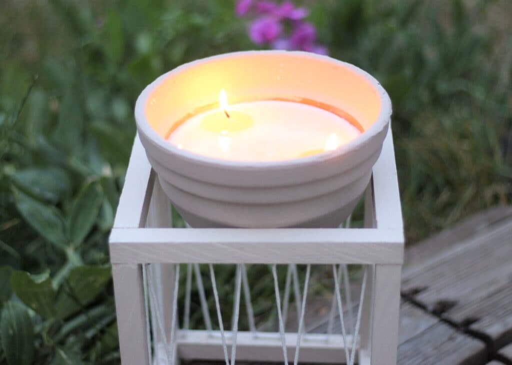 diy support extérieur pour plante bougie - blog création déco - clem around the corner