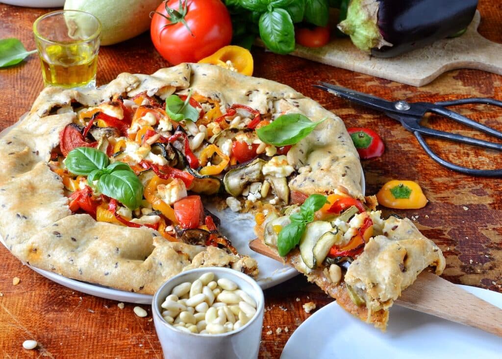 tarte aux légumes du soleil feta pignons recette gourmande été brunch healthy
