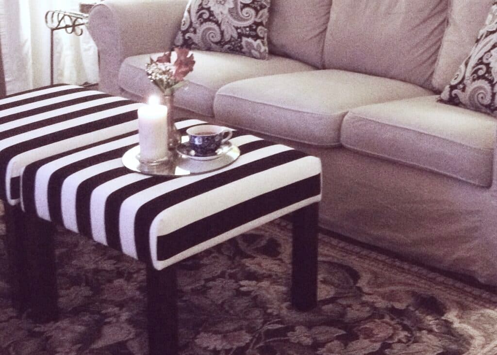 tuto hack table basse ikea lack-pouf - blog déco - clem around the corner