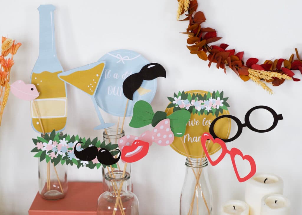 photobooth bohème à imprimer - blog déco mariage - clem around the corner