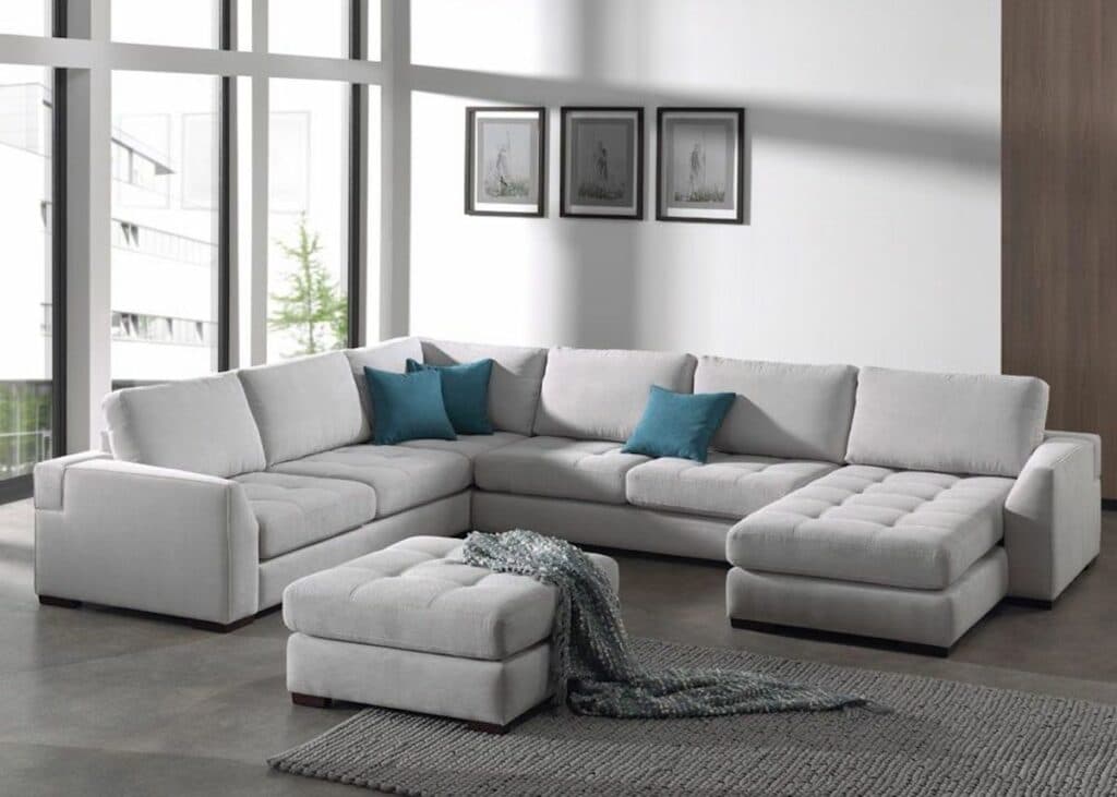 avantages inconvénients canapé d'angle contemporain salon