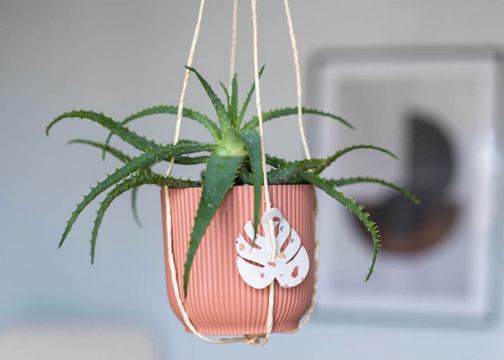 cache pot suspendu à personnaliser - blog déco - clem around the corner