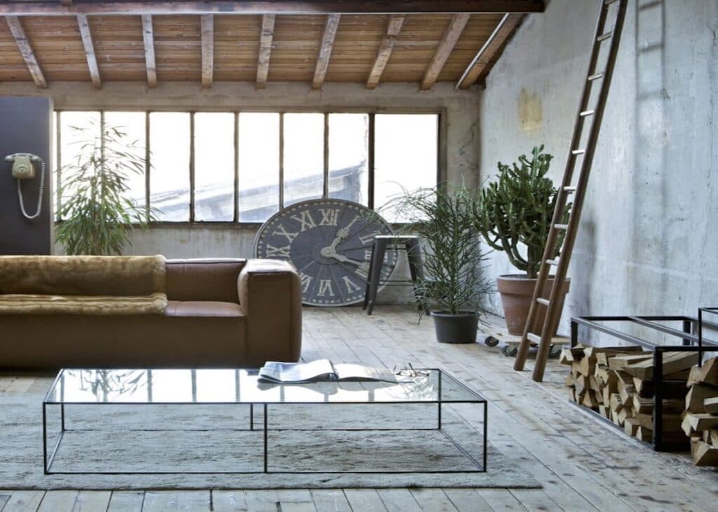 range-bûche la Redoute en fer rectangulaire