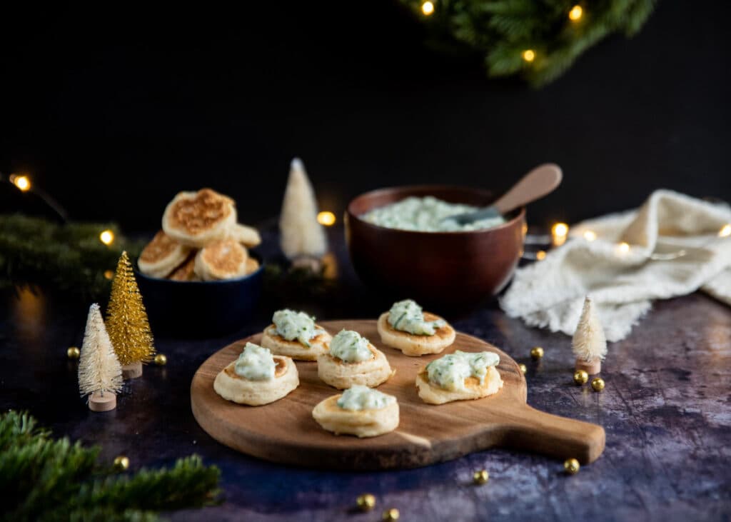 recette blinis vegan tzatziki facile express