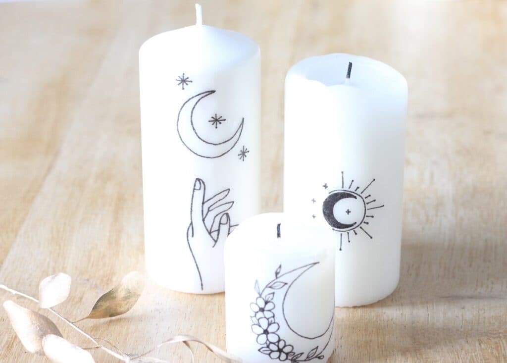 comment écrire sur bougie personnalisation - clem around the corner