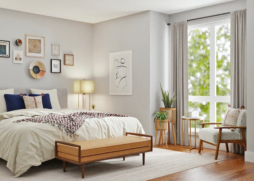 housse de couette rideaux assortis - blog déco - clem atc