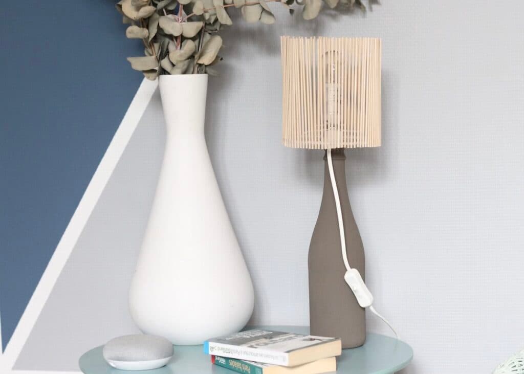 lampe bouteille verre recyclée diy objet détourné