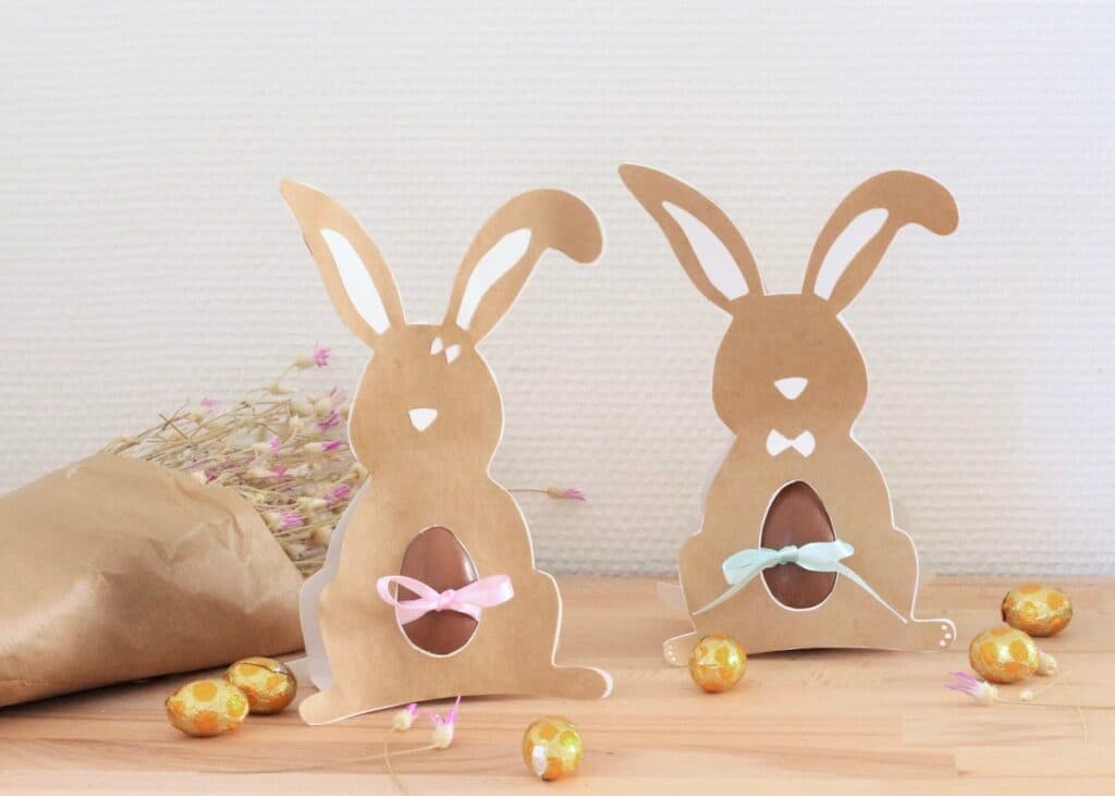 lapin de Pâques en papier - blog déco enfant
