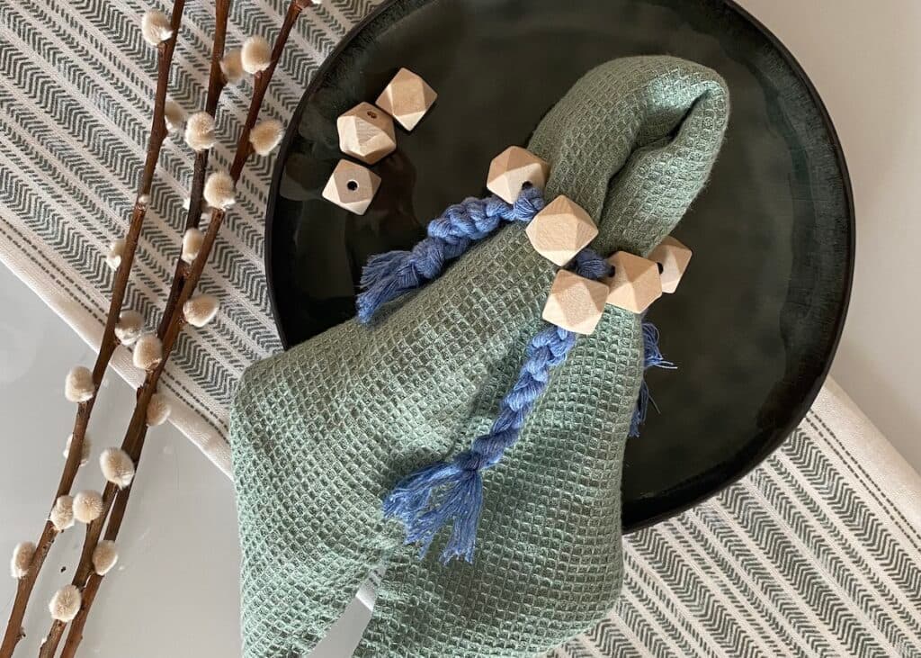 personnaliser ronds de serviette macramé - blog déco diy