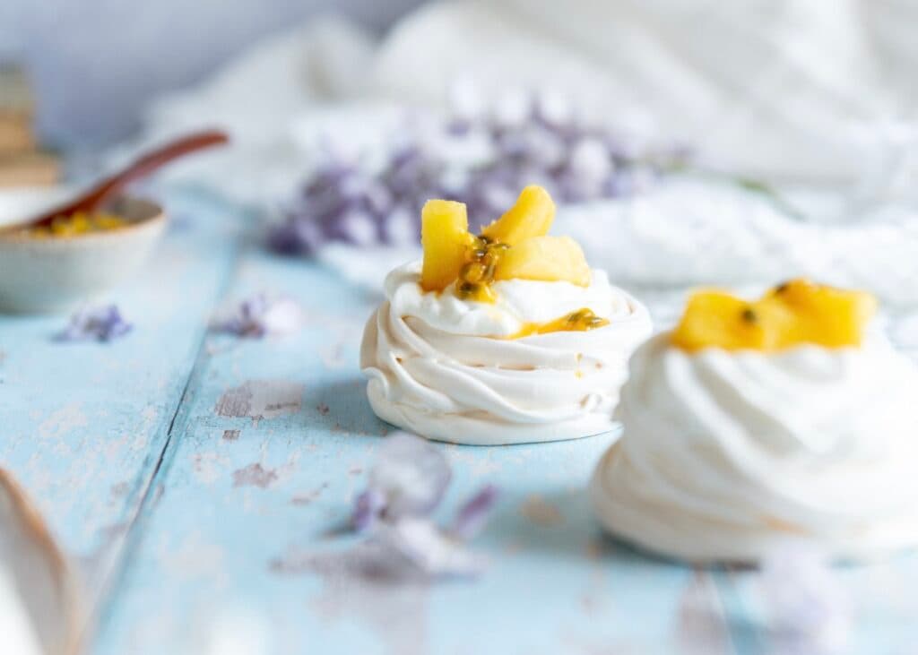 meringue pour pavlova individuelle aux fruits exotiques - blog - cuisine maison