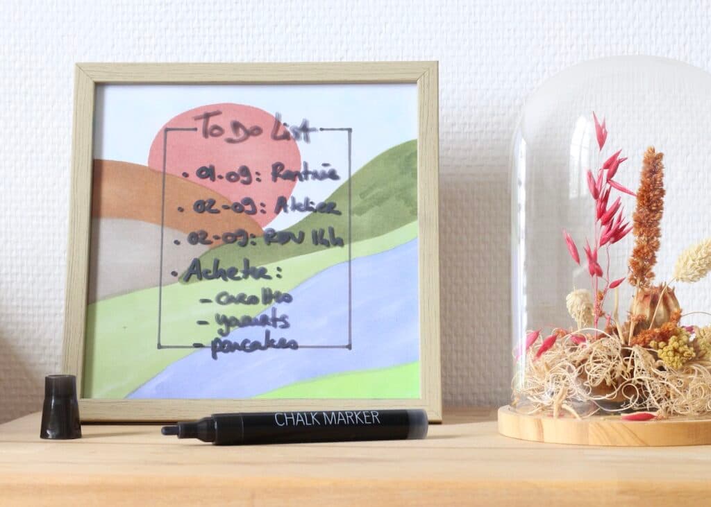 tableau to do list diy - blog création déco clematc