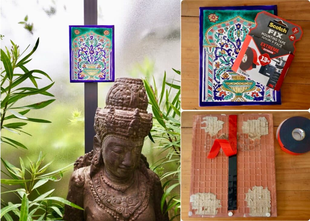 fixer objet lourd sans percer scotch double face - blog déco