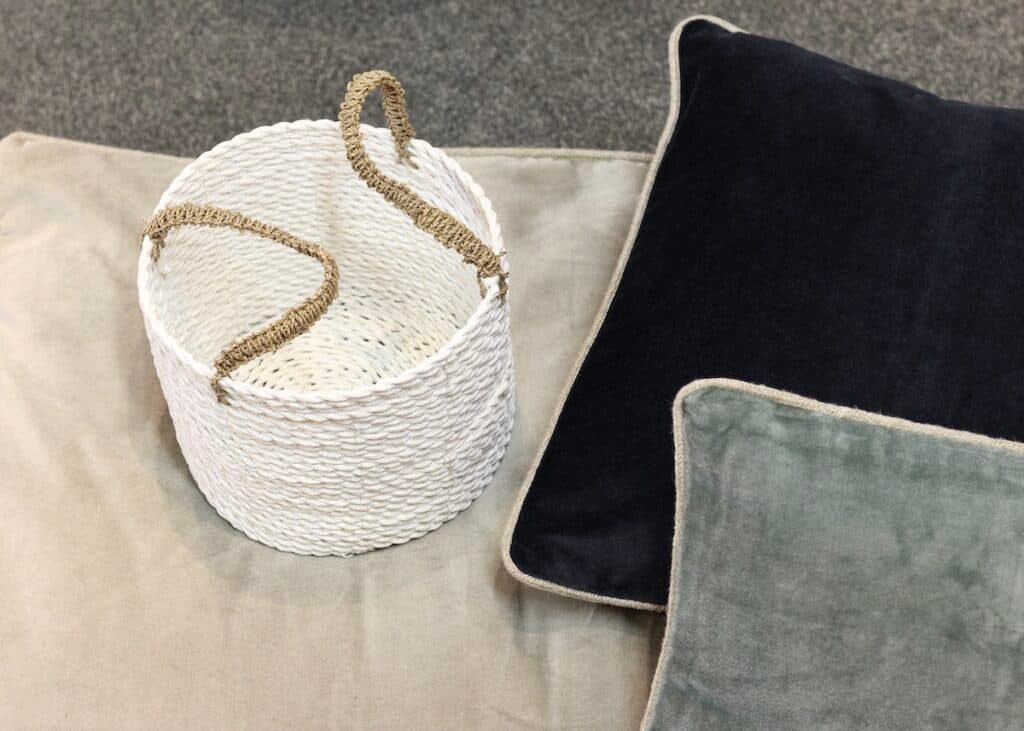 noir & blanc édredon velours coussin décoration