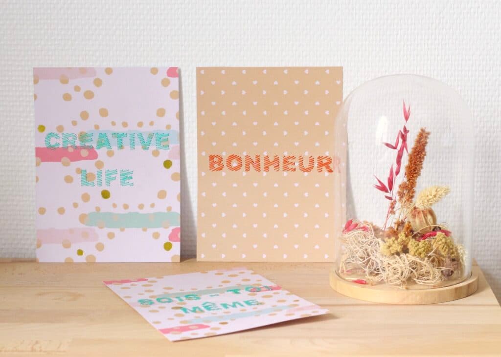 carte brodée idée créative félicitation originale