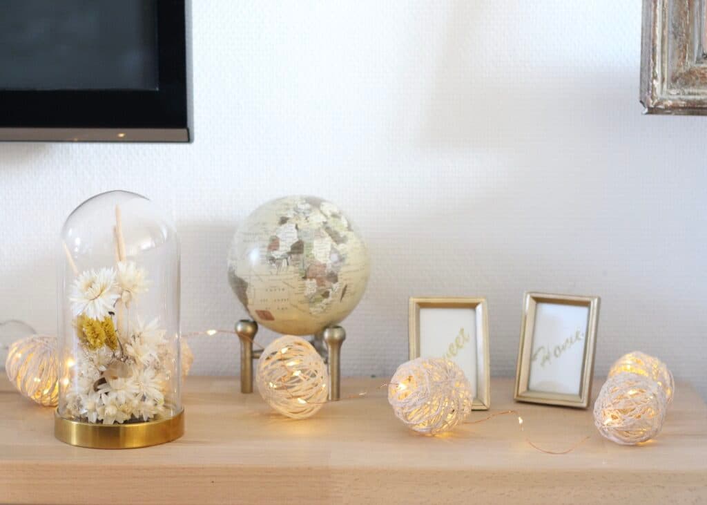 guirlande lumineuse décorative en corde tutoriel