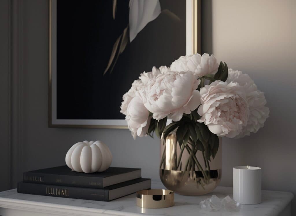 comment décorer pivoines maison mariage