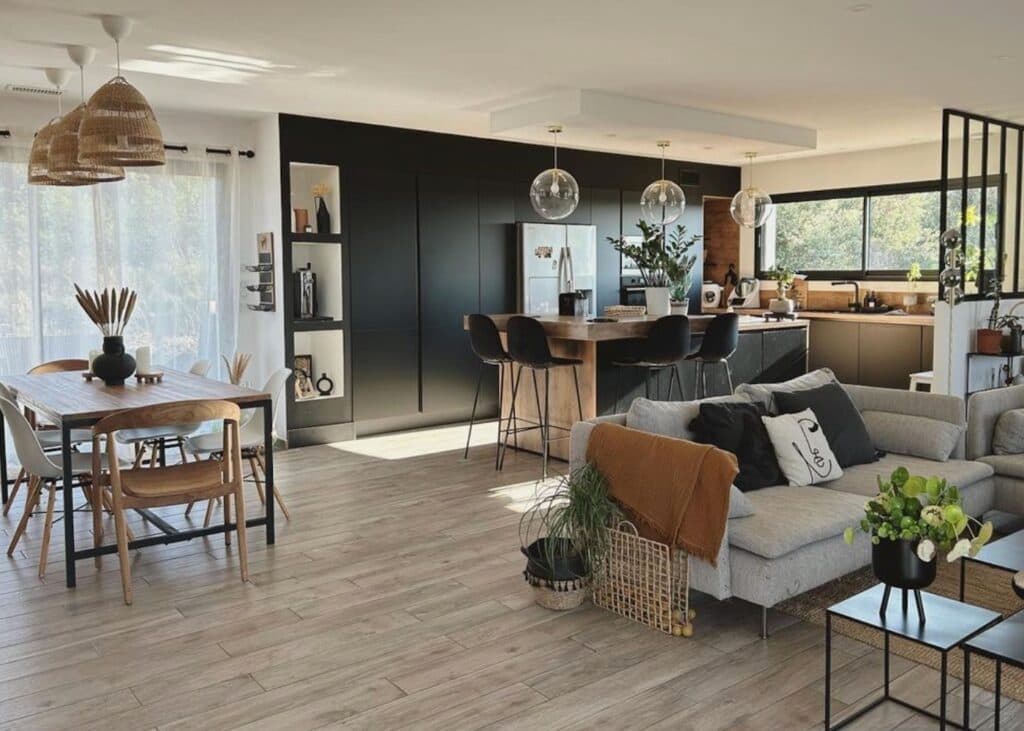 maison Carcassonne déco moderne champêtre industrielle