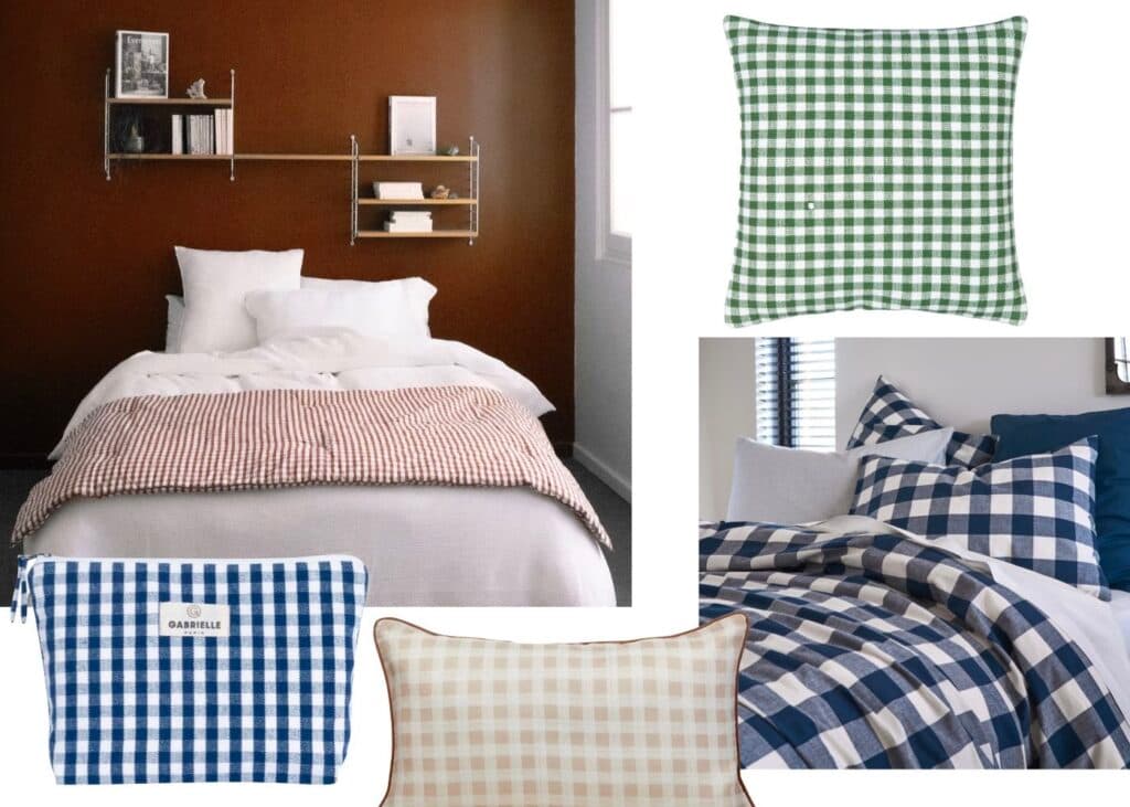 linge de lit vichy lin coton bio