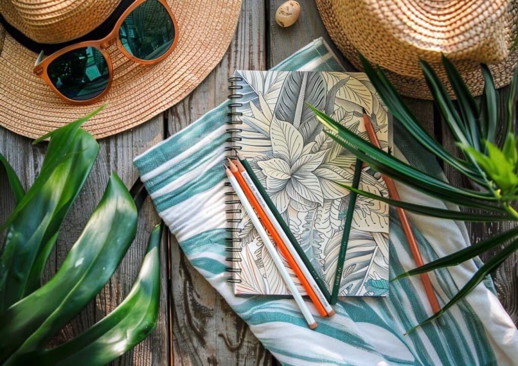 carnet coloriage adultes vacances détente