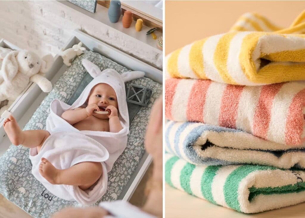 accessoires bébé personnalisés serviette capuche - blog déco