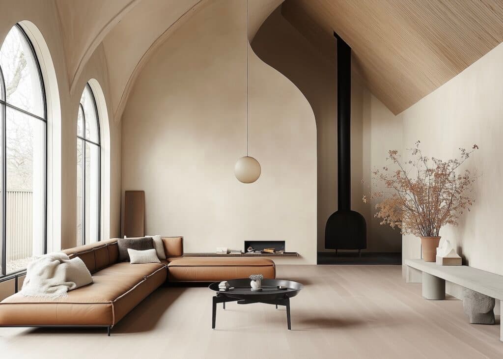 séjour toit cathédrale - blog conseil déco