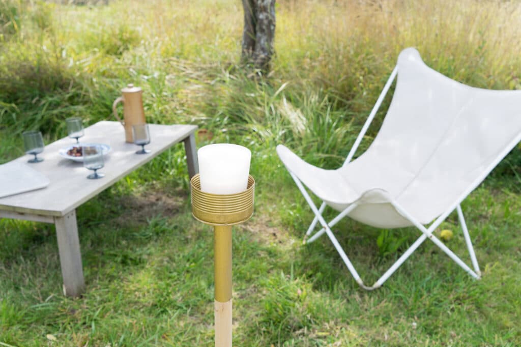 photophore extérieur sur pied diy - blog déco