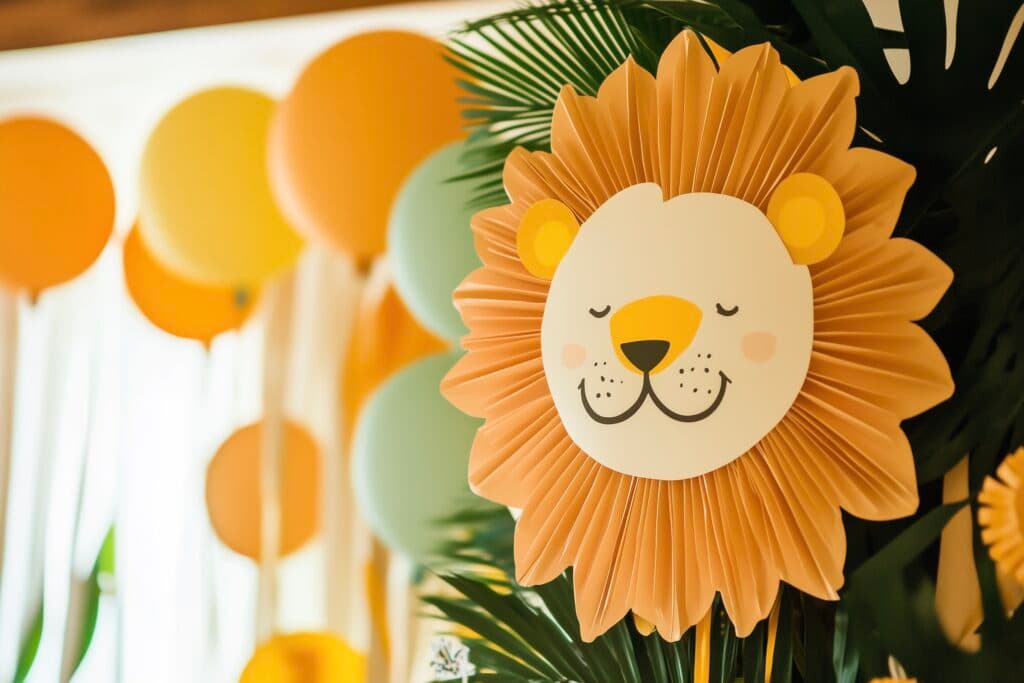 fête anniversaire thème lion - blog déco