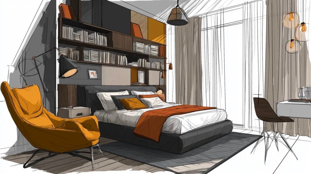 chambre confortable et fonctionnelle - blog déco