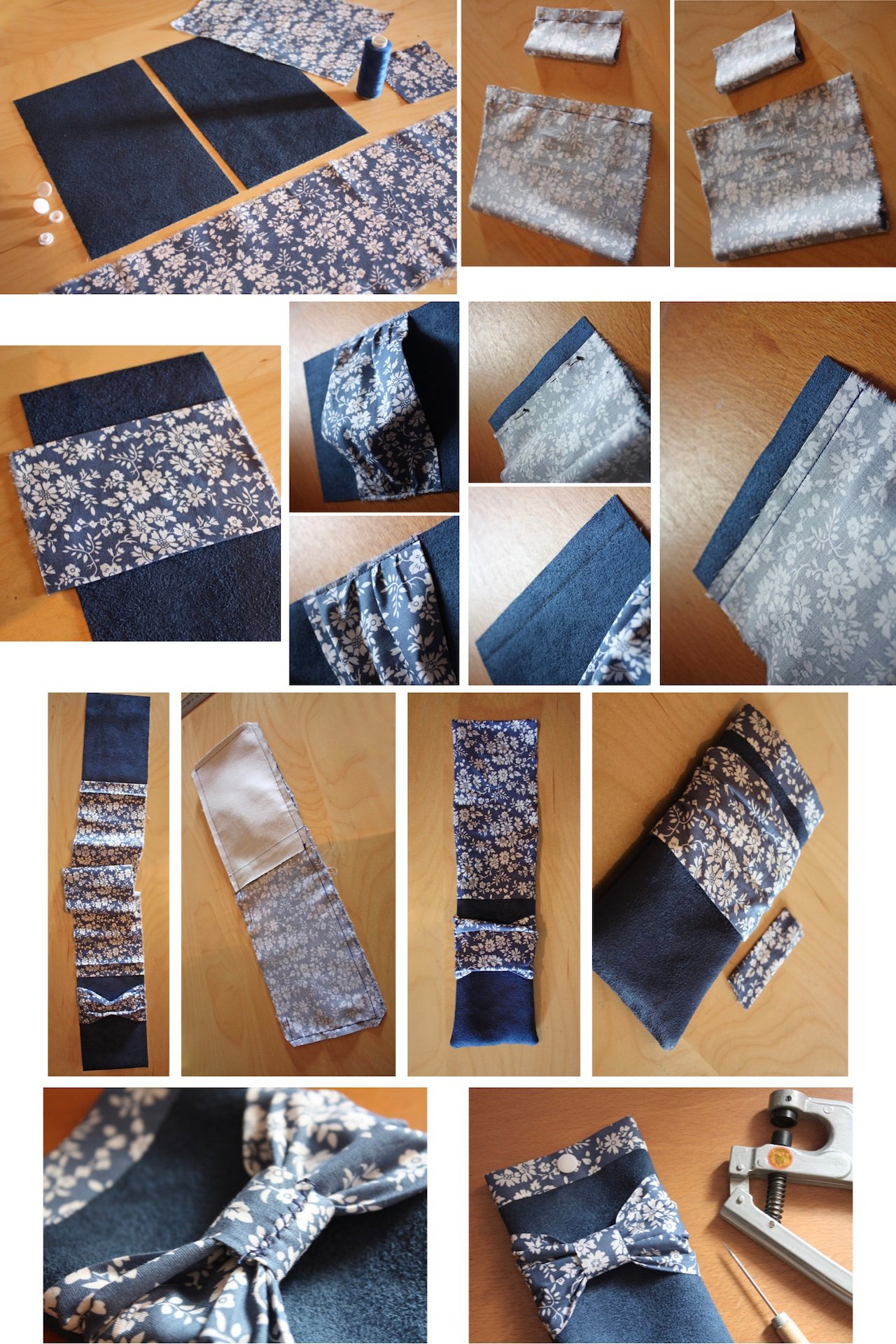 tutoriel couture patron gratuite étui lunettes coton